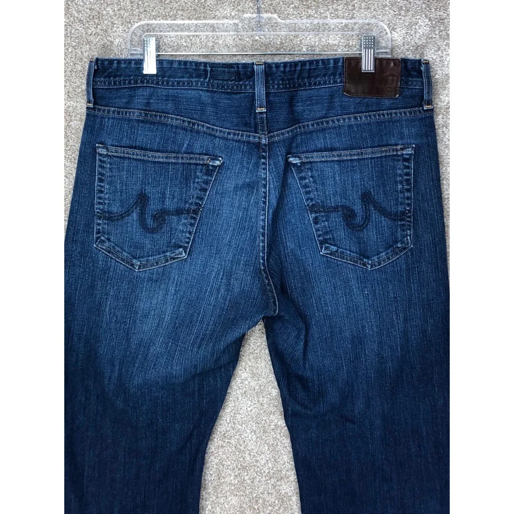 AG Adriano Goldschmied The Hero Relaxed Fit Jeans Men 36x31 Blue Dark Wash Denim